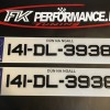 FKGelcc201 2 x gel number plates 