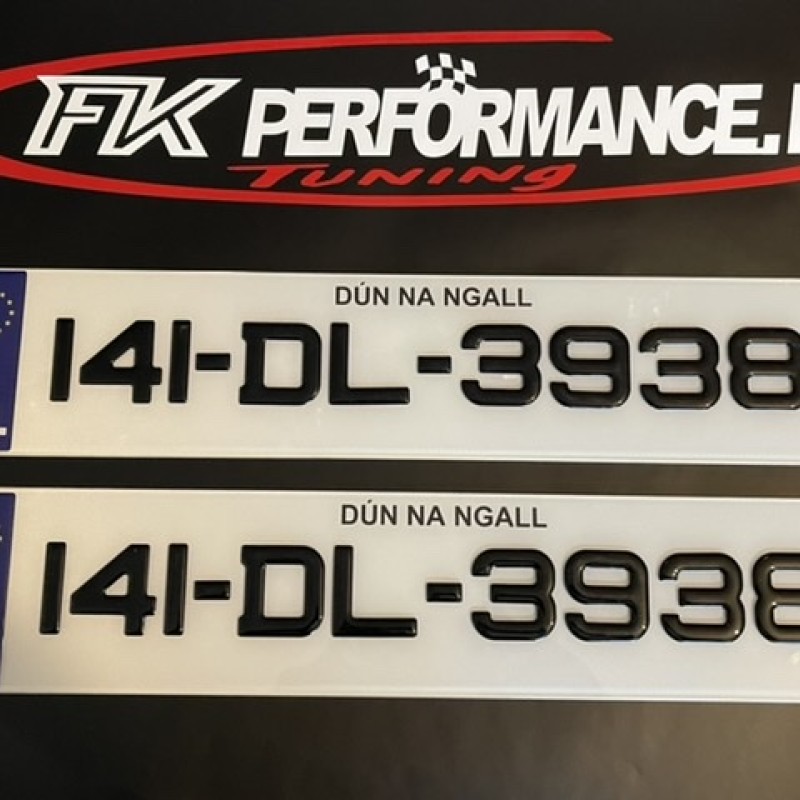 FKGelcc201 2 x gel number plates 