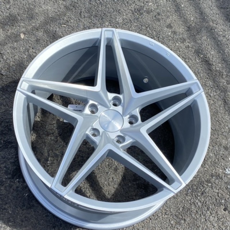  19” veemann vfs46 alloys 5x112 , hyper silver  9.5 wide full set of 4 wheels new in boxes