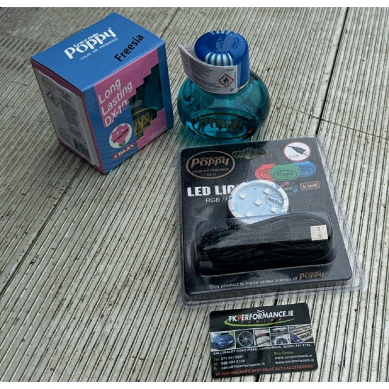 poppy combo led base and air freshener 