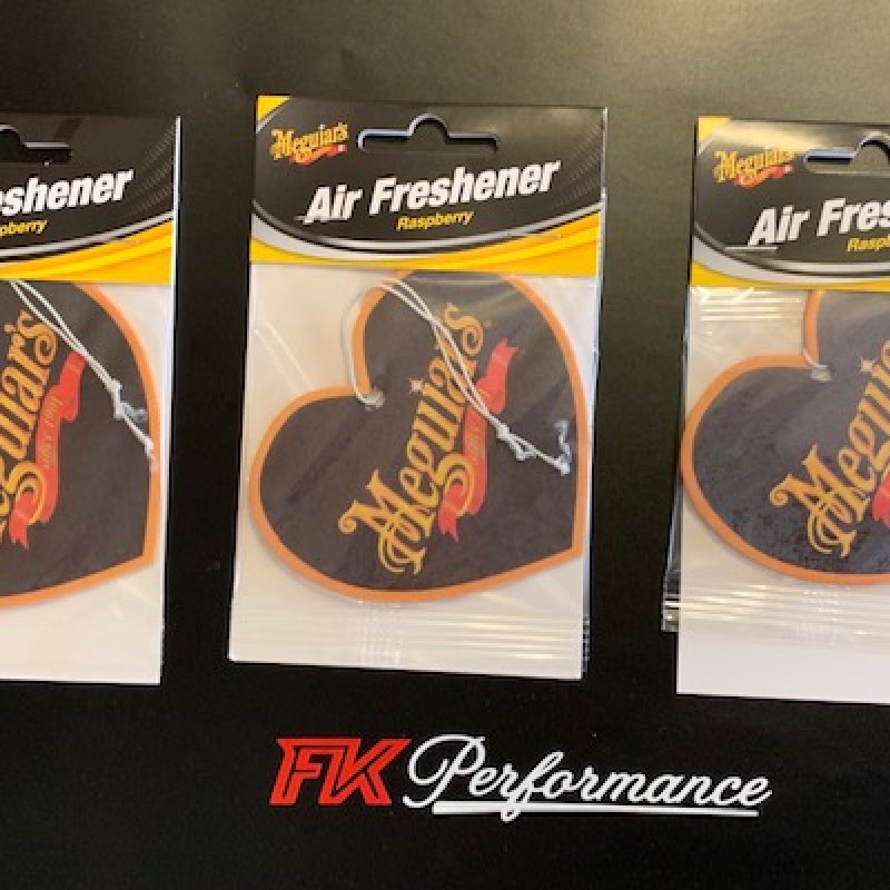 Meguiars hanging air freshener, raspberry x3. 