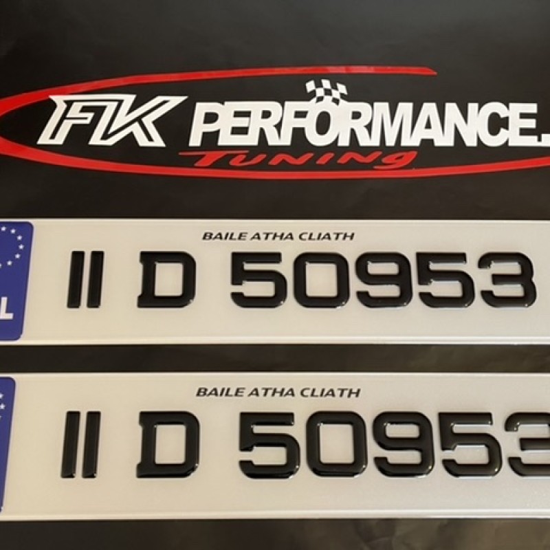 FKGEL092 gel number plates 1 pair