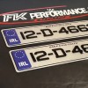 FKGEL007 Donegal style gel fancy nct Plates, 1 pair