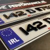 FK4d02 fk 4d stand out registration plates 1 pair