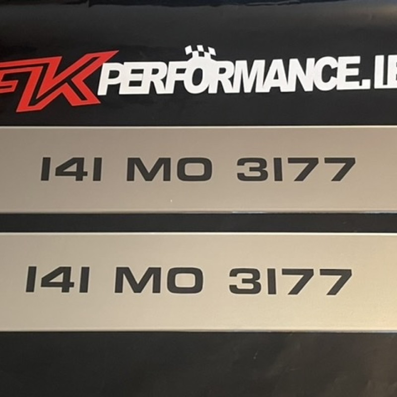 Fkp332  tinted plates 1 pair