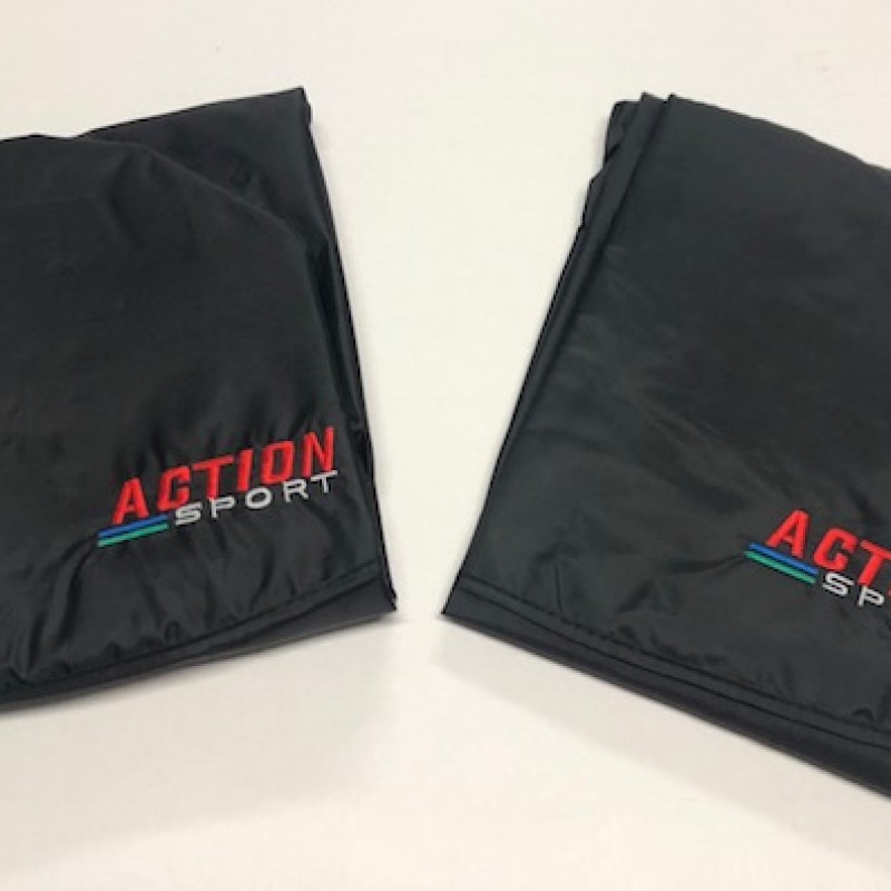 action sport seat cover black universal front and rear set 