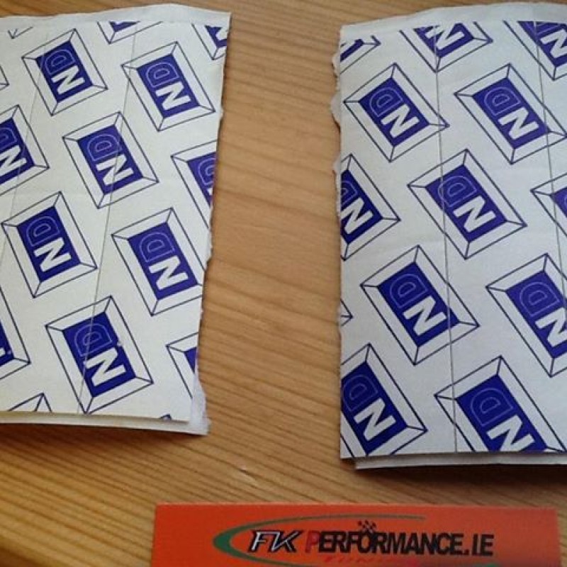 stickey numberplate pads high quality x6 