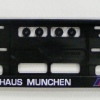 BM W Autohaus M  black number plate surrounds 1 single 