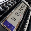 chrome numberplate surround x2