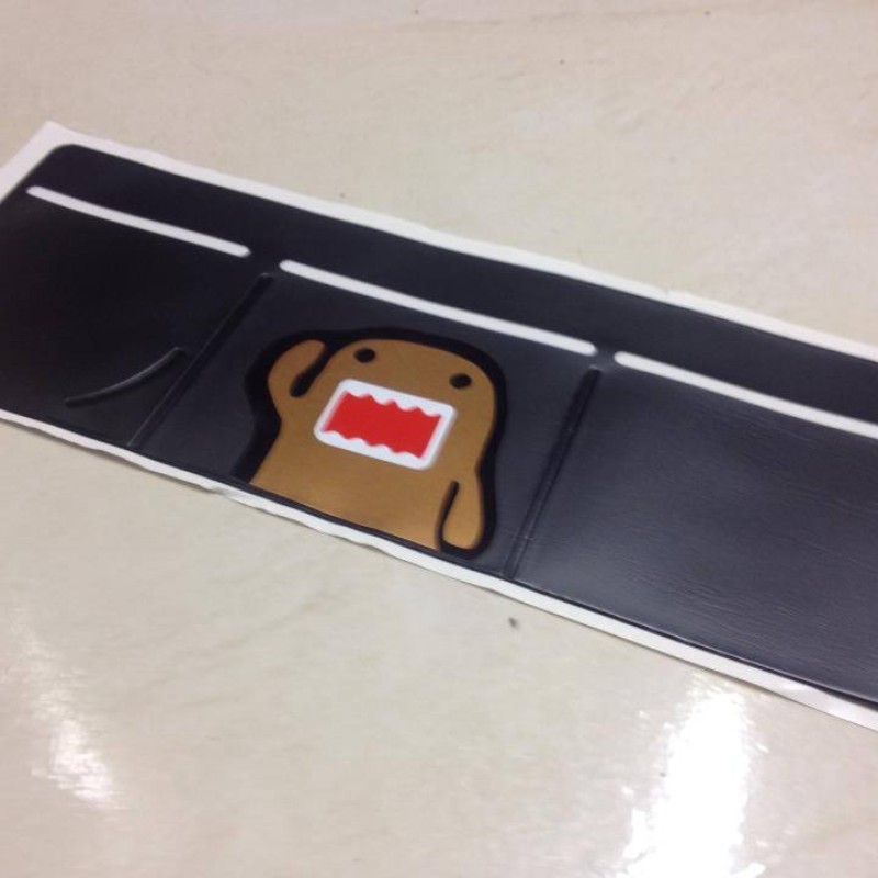 Domo brown Tax Disc Holder Black x 1