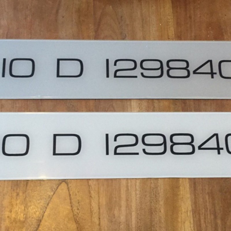 FK010 Euro ext plates, 1 pair