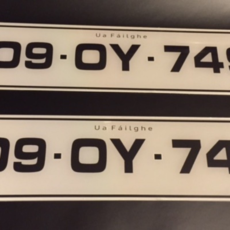 FK091 number plates 1 pair