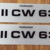 Fk777 number plates, 1 pair. 