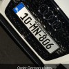 German Style  Irish Reg Plates Legal style 1 pair