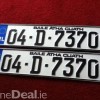 German Style  Irish Reg Plates Legal style 1 pair