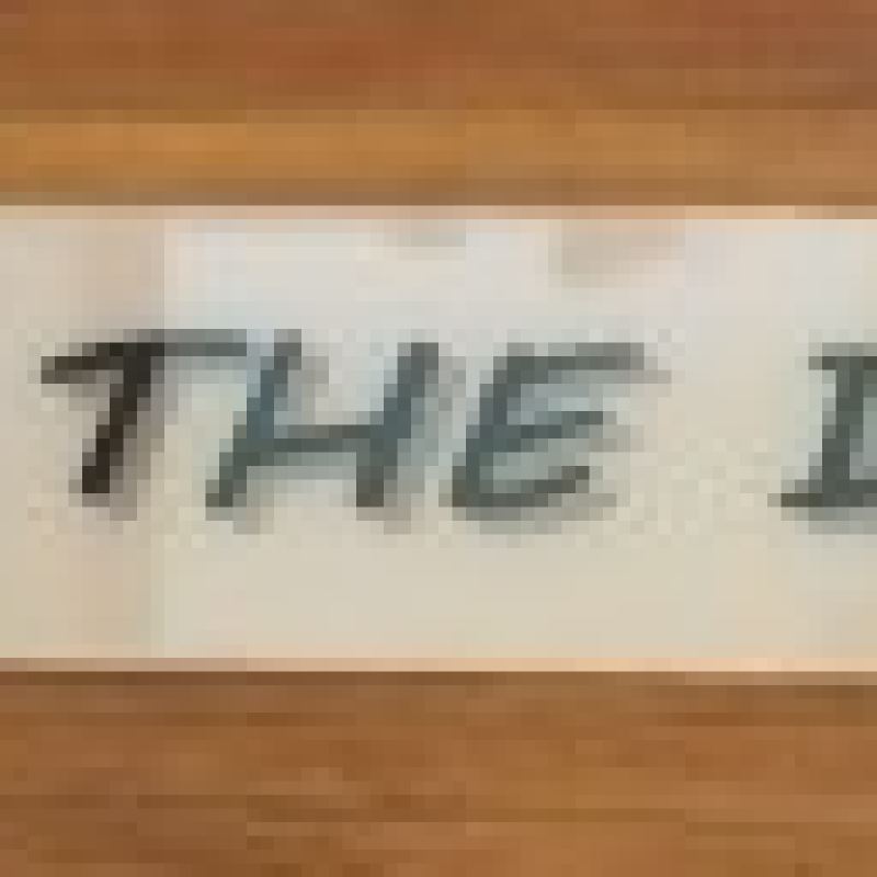 'Hit the diff' show plate, plastic, single plate