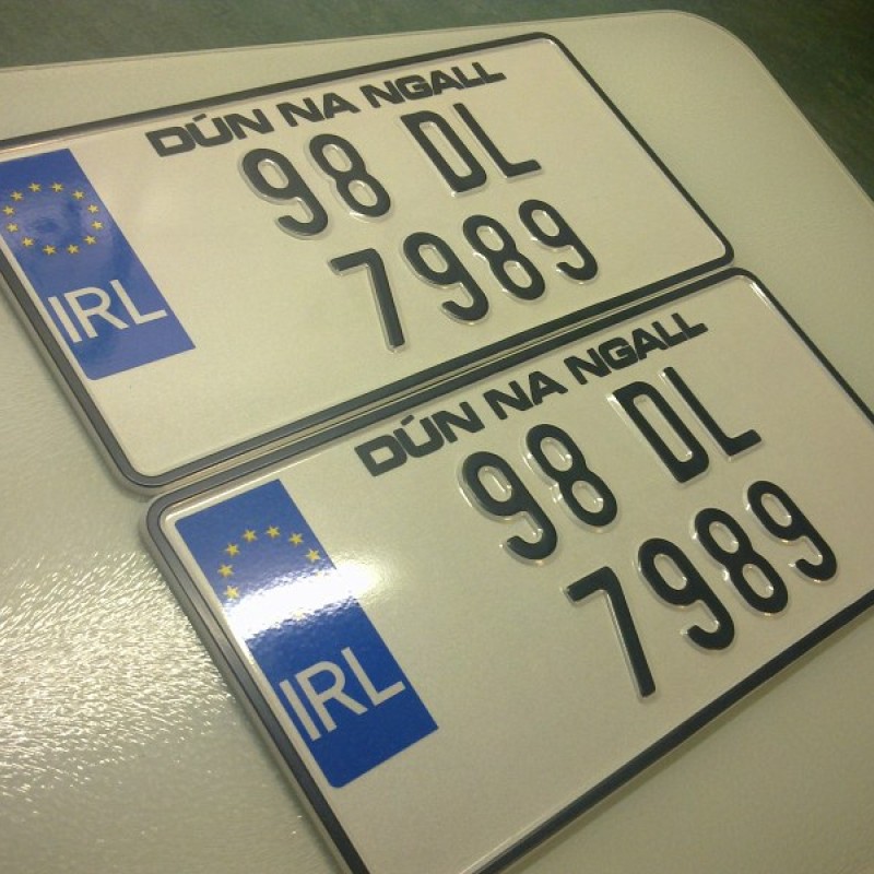 Jap Plates legal Irish style 1 pair