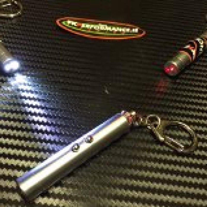 LED laser light keyring