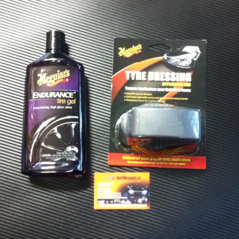 Meguiars Endurance Tyre Dressing Gel & Tyre Dressing Applicator Pad