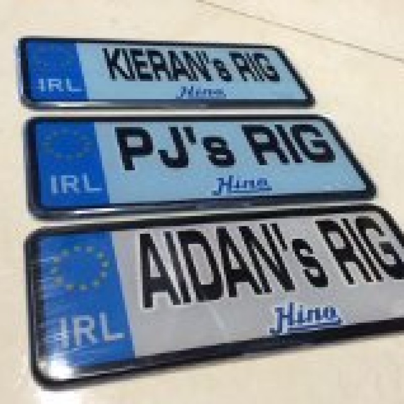 FK Small Novelty Plate x1 (your chosen text)