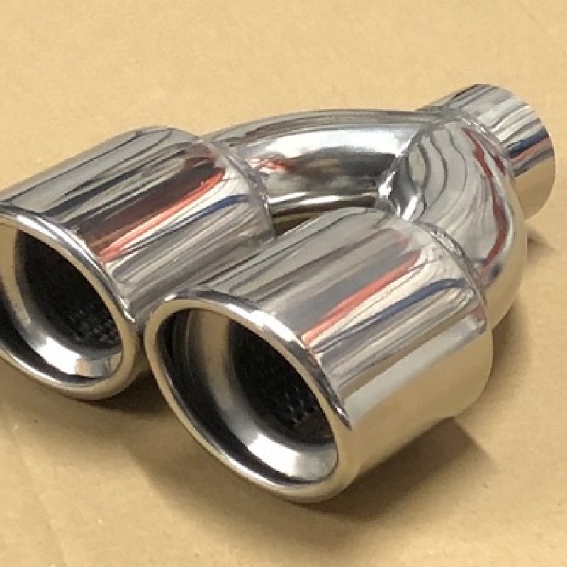 Fket02 Double oval 2.5''  exhaust tip