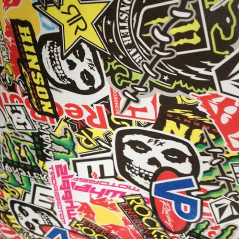 Sticker Bomb  0.5 x 0.5 Metre Approx  [Variety of colours]