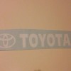t oyota windscreen sticker white x1