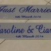 Customised Wedding Plates, 1 pair.